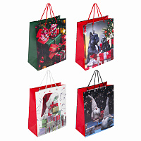 Пакет подарочный НАБОР 4 штуки, новогодний, 26x13x32 см, "Winter Set", ЗОЛОТАЯ СКАЗКА, 591958 фото Пакет подарочный НАБОР 4 штуки, новогодний, 26x13x32 см, "Winter Set", ЗОЛОТАЯ СКАЗКА, 591958