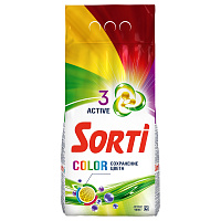 Порошок для машинной стирки Sorti "Color", 9кг фото Порошок для машинной стирки Sorti "Color", 9кг