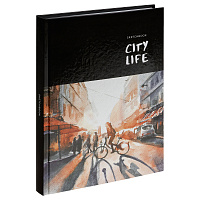 Скетчбук 100л., А5 BG "City life", 7БЦ, глянцевая ламинация, 100г/м2 фото Скетчбук 100л., А5 BG "City life", 7БЦ, глянцевая ламинация, 100г/м2