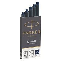 Картриджи чернильные PARKER "Cartridge Quink", КОМПЛЕКТ 5 штук, темно-синие, 1950385 фото Картриджи чернильные PARKER "Cartridge Quink", КОМПЛЕКТ 5 штук, темно-синие, 1950385