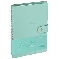 Записная книжка А5 96л. ЛАЙТ, кожзам, скрытый гребень, Greenwich Line "Pastel. Azure", блок в линию фото Записная книжка А5 96л. ЛАЙТ, кожзам, скрытый гребень, Greenwich Line "Pastel. Azure", блок в линию