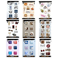 Наклейки объемные эпоксидные на телефон, 6-8 шт. на листе, "СТИЛЬНЫЕ ДИЗАЙНЫ", АССОРТИ, NALEPKING фото Наклейки объемные эпоксидные на телефон, 6-8 шт. на листе, "СТИЛЬНЫЕ ДИЗАЙНЫ", АССОРТИ, NALEPKING