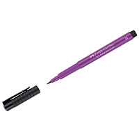 Ручка капиллярная Faber-Castell "Pitt Artist Pen Brush" цвет 134 малиновая, пишущий узел "кисть фото Ручка капиллярная Faber-Castell "Pitt Artist Pen Brush" цвет 134 малиновая, пишущий узел "кисть