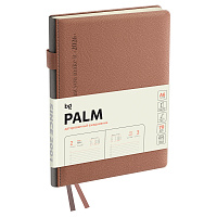 Ежедневник датированный 2026г., А6, 176л., твердый переплет, кожзам, BG "Palm. Ecru pink", пудровый фото Ежедневник датированный 2026г., А6, 176л., твердый переплет, кожзам, BG "Palm. Ecru pink", пудровый