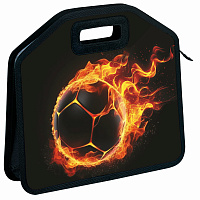 Папка-сумка ЮНЛАНДИЯ, 1 отделение, фетровые ручки, 34х30х11 см, "Fire ball", 273381 фото Папка-сумка ЮНЛАНДИЯ, 1 отделение, фетровые ручки, 34х30х11 см, "Fire ball", 273381