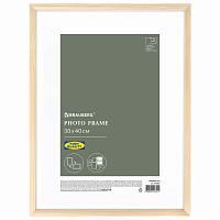 Рамка 30х40 см небьющаяся, аналог IKEA, багет 12 мм, дерево, BRAUBERG "Woodray", цвет натуральный, 391361 фото Рамка 30х40 см небьющаяся, аналог IKEA, багет 12 мм, дерево, BRAUBERG "Woodray", цвет натуральный, 391361
