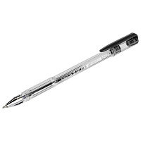 Ручка гелевая STAFF "Basic" GP-789, ЧЕРНАЯ, корпус прозрачный, хромированные детали, узел 0,5 мм, 142789 фото Ручка гелевая STAFF "Basic" GP-789, ЧЕРНАЯ, корпус прозрачный, хромированные детали, узел 0,5 мм, 142789