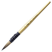 Кисть художественная синтетика Гамма "GOLD BRUSH", круглая №10, французское крепление, короткая ручка фото Кисть художественная синтетика Гамма "GOLD BRUSH", круглая №10, французское крепление, короткая ручка