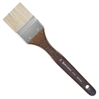 Кисть художественная профессиональная BRAUBERG ART CLASSIC, щетина, флейц, № 50, короткая ручка, 200746 фото Кисть художественная профессиональная BRAUBERG ART CLASSIC, щетина, флейц, № 50, короткая ручка, 200746