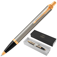 Ручка шариковая Parker IM Brushed Metal GT цвет чернил синий, цвет корпуса серебристый (артикул производителя 1931670) фото Ручка шариковая Parker IM Brushed Metal GT цвет чернил синий, цвет корпуса серебристый (артикул производителя 1931670)