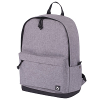 Рюкзак BRAUBERG URBAN универсальный, "Grey Melange", серый, 43х30х17 см, 228842 фото Рюкзак BRAUBERG URBAN универсальный, "Grey Melange", серый, 43х30х17 см, 228842