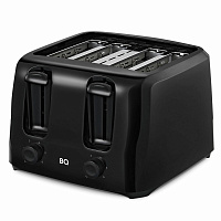 Тостер BQ (БИ-КЬЮ) T4001, 1400 Вт, 4 тоста, 6 режимов, пластик, черный, 86197957 фото Тостер BQ (БИ-КЬЮ) T4001, 1400 Вт, 4 тоста, 6 режимов, пластик, черный, 86197957
