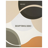 Папка-портфолио универсальная, 4 кольца, 20 файлов 10 вкладышей, 7БЦ матовая, BRAUBERG, 117555 фото Папка-портфолио универсальная, 4 кольца, 20 файлов 10 вкладышей, 7БЦ матовая, BRAUBERG, 117555