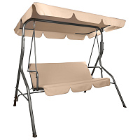 Качели садовые DASWERK "COMFORT SC-003", 3 места, Ш170хГ110хВ153 см, мягкое сиденье, кофейный, 680052 фото Качели садовые DASWERK "COMFORT SC-003", 3 места, Ш170хГ110хВ153 см, мягкое сиденье, кофейный, 680052