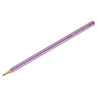 Карандаш ч/г Faber-Castell "Sparkle" В, трехгранный, заточен., фиолетовый металлик фото Карандаш ч/г Faber-Castell "Sparkle" В, трехгранный, заточен., фиолетовый металлик