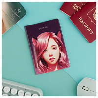 Обложка для паспорта MESHU "Kawaii", ПВХ, 2 кармана фото Обложка для паспорта MESHU "Kawaii", ПВХ, 2 кармана