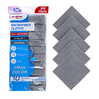 Салфетки из МИКРОФИБРЫ 30х30 см, GRAY, big pack, КОМПЛЕКТ 10 штук, 180 г/м2, LAIMA HOME, 700609 фото Салфетки из МИКРОФИБРЫ 30х30 см, GRAY, big pack, КОМПЛЕКТ 10 штук, 180 г/м2, LAIMA HOME, 700609