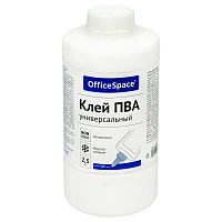 Клей ПВА OfficeSpace, 2,3кг, без дозатора, банка фото Клей ПВА OfficeSpace, 2,3кг, без дозатора, банка