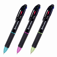 Ручка многоцветная шариковая автоматическая MULTICOLOR 4 ЦВЕТА, узел 0,7 мм, корпус ассорти, BRAUBERG, 143936 фото Ручка многоцветная шариковая автоматическая MULTICOLOR 4 ЦВЕТА, узел 0,7 мм, корпус ассорти, BRAUBERG, 143936