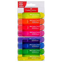 Набор текстовыделителей Faber-Castell "46 Superfluorescent" 7 флуоресцентных цв., 8шт., 1-5мм, картон. уп. фото Набор текстовыделителей Faber-Castell "46 Superfluorescent" 7 флуоресцентных цв., 8шт., 1-5мм, картон. уп.