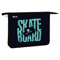 Папка для тетрадей 1 отделение, А5 Forst "Skateboard", 240*205*40мм, пластик, на молнии фото Папка для тетрадей 1 отделение, А5 Forst "Skateboard", 240*205*40мм, пластик, на молнии