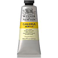 Краска акриловая художественная Winsor&Newton "Galeria", 60мл, туба, бледный лимон фото Краска акриловая художественная Winsor&Newton "Galeria", 60мл, туба, бледный лимон