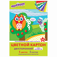 Картон цветной А4 2-сторонний МЕЛОВАННЫЙ, 5 цветов, РИСУНОК на обороте, папка, ЮНЛАНДИЯ, 200х290 мм, 111323 фото Картон цветной А4 2-сторонний МЕЛОВАННЫЙ, 5 цветов, РИСУНОК на обороте, папка, ЮНЛАНДИЯ, 200х290 мм, 111323