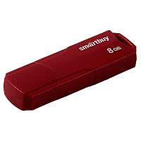 Память Smart Buy "Clue" 8GB, USB 2.0 Flash Drive, бордовый фото Память Smart Buy "Clue" 8GB, USB 2.0 Flash Drive, бордовый