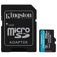 Карта памяти 256 Гб microSDXC Kingston Canvas Go! Plus UHS-I U3 A2 V30 (SDCG3/256Gb) фото Карта памяти 256 Гб microSDXC Kingston Canvas Go! Plus UHS-I U3 A2 V30 (SDCG3/256Gb)