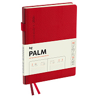 Ежедневник датированный 2026г., А6, 176л., твердый переплет, кожзам, BG "Palm. Scarlet", красный фото Ежедневник датированный 2026г., А6, 176л., твердый переплет, кожзам, BG "Palm. Scarlet", красный