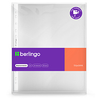 Папка-вкладыш с перфорацией Berlingo "Squares", А4, 40мкм, рельефная текстура, матовая фото Папка-вкладыш с перфорацией Berlingo "Squares", А4, 40мкм, рельефная текстура, матовая