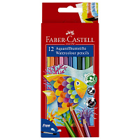 Карандаши цветные акварельные Faber-Castell Aquarell шестигранные 12 цветов фото Карандаши цветные акварельные Faber-Castell Aquarell шестигранные 12 цветов