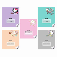 Тетрадь 18 л. CENTRUM клетка, обложка картон, "Hello Kitty" (микс в спайке), 74544