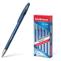 Ручка стираемая гелевая ERICH KRAUSE "R-301 Magic Gel", СИНЯЯ, корпус синий, узел 0,5 мм, линия письма 0,4 мм, 45211 фото Ручка стираемая гелевая ERICH KRAUSE "R-301 Magic Gel", СИНЯЯ, корпус синий, узел 0,5 мм, линия письма 0,4 мм, 45211