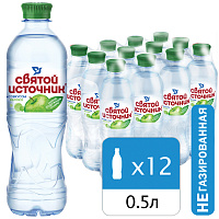 Вода негазированная питьевая СВЯТОЙ ИСТОЧНИК со вкусом яблока 0,5 л, 4603934001011 фото Вода негазированная питьевая СВЯТОЙ ИСТОЧНИК со вкусом яблока 0,5 л, 4603934001011