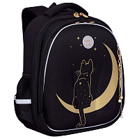 Ранец GRIZZLY анатомическая спинка, c брелоком, для девочек, "NIGHT CAT", 36х28х20 см, RAz-286-1/1 фото Ранец GRIZZLY анатомическая спинка, c брелоком, для девочек, "NIGHT CAT", 36х28х20 см, RAz-286-1/1