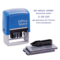 Датер самонаборный OfficeSpace, пластик, 4стр., 4мм, 2 кассы фото Датер самонаборный OfficeSpace, пластик, 4стр., 4мм, 2 кассы