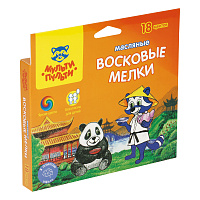 Мелки масляные Мульти-Пульти "Енот в Китае", 18цв., шестигранные, картон, европодвес фото Мелки масляные Мульти-Пульти "Енот в Китае", 18цв., шестигранные, картон, европодвес