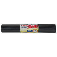 Мешки для мусора LAIMA "ULTRA", 240 л, черные, рулон 5 шт., сверхпрочные, ПСД, 120 мкм, 90х140 см, 607698 фото Мешки для мусора LAIMA "ULTRA", 240 л, черные, рулон 5 шт., сверхпрочные, ПСД, 120 мкм, 90х140 см, 607698