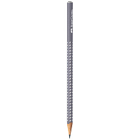 Карандаш ч/г Faber-Castell "Sparkle" В, трехгранный, заточен., бархатный серый фото Карандаш ч/г Faber-Castell "Sparkle" В, трехгранный, заточен., бархатный серый