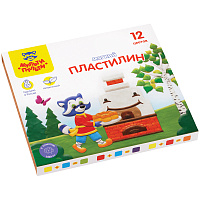 Пластилин Мульти-Пульти "Енот в сказке", 12 цветов, 144г, со стеком, картон фото Пластилин Мульти-Пульти "Енот в сказке", 12 цветов, 144г, со стеком, картон