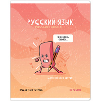 Тетрадь предметная 48л. ArtSpace "Не по правилам"- Русский язык, глянцевая ламинация фото Тетрадь предметная 48л. ArtSpace "Не по правилам"- Русский язык, глянцевая ламинация