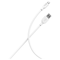 Кабель Smartbuy S01, USB - Lightning, для Apple, 2,4A output, 1м, белый фото Кабель Smartbuy S01, USB - Lightning, для Apple, 2,4A output, 1м, белый