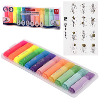 Набор текстовыделителей мини, 12 ЦВЕТОВ, BRAUBERG "ULTRA", 6 неоновых цветов + 6 пастельных цветов, линия 1-5 мм, 152538