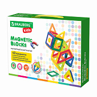 Магнитный конструктор BIG MAGNETIC BLOCKS-42, 42 детали, BRAUBERG KIDS, 663846 фото Магнитный конструктор BIG MAGNETIC BLOCKS-42, 42 детали, BRAUBERG KIDS, 663846