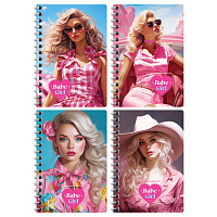 Записная книжка А6 80л. на гребне BG "Pink girls фото Записная книжка А6 80л. на гребне BG "Pink girls