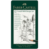 Набор карандашей чернографитных Faber-Castell Design Set 12 штук 5H-5B фото Набор карандашей чернографитных Faber-Castell Design Set 12 штук 5H-5B