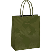 Пакет подарочный 18*23*10см MESHU "Green pattern", выборочный лак, матовая ламинация фото Пакет подарочный 18*23*10см MESHU "Green pattern", выборочный лак, матовая ламинация