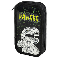 Пенал ЮНЛАНДИЯ, 2 отделения, ламинированный картон, конгрев, 19х11 см, "RAWR", 271538 фото Пенал ЮНЛАНДИЯ, 2 отделения, ламинированный картон, конгрев, 19х11 см, "RAWR", 271538