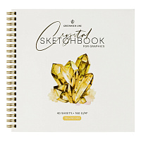 Скетчбук для графики и эскизов 40л., 190*190 Greenwich Line "Crystal. Golden Stone", на гребне, 160г/м2 фото Скетчбук для графики и эскизов 40л., 190*190 Greenwich Line "Crystal. Golden Stone", на гребне, 160г/м2